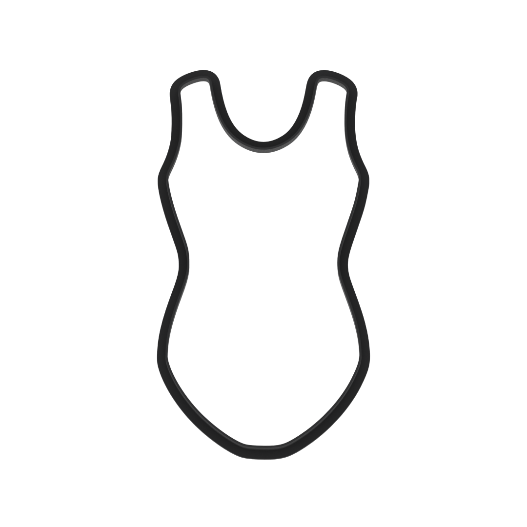 Dance Leotard Cookie Cutter with Easy Push Design — photo 6