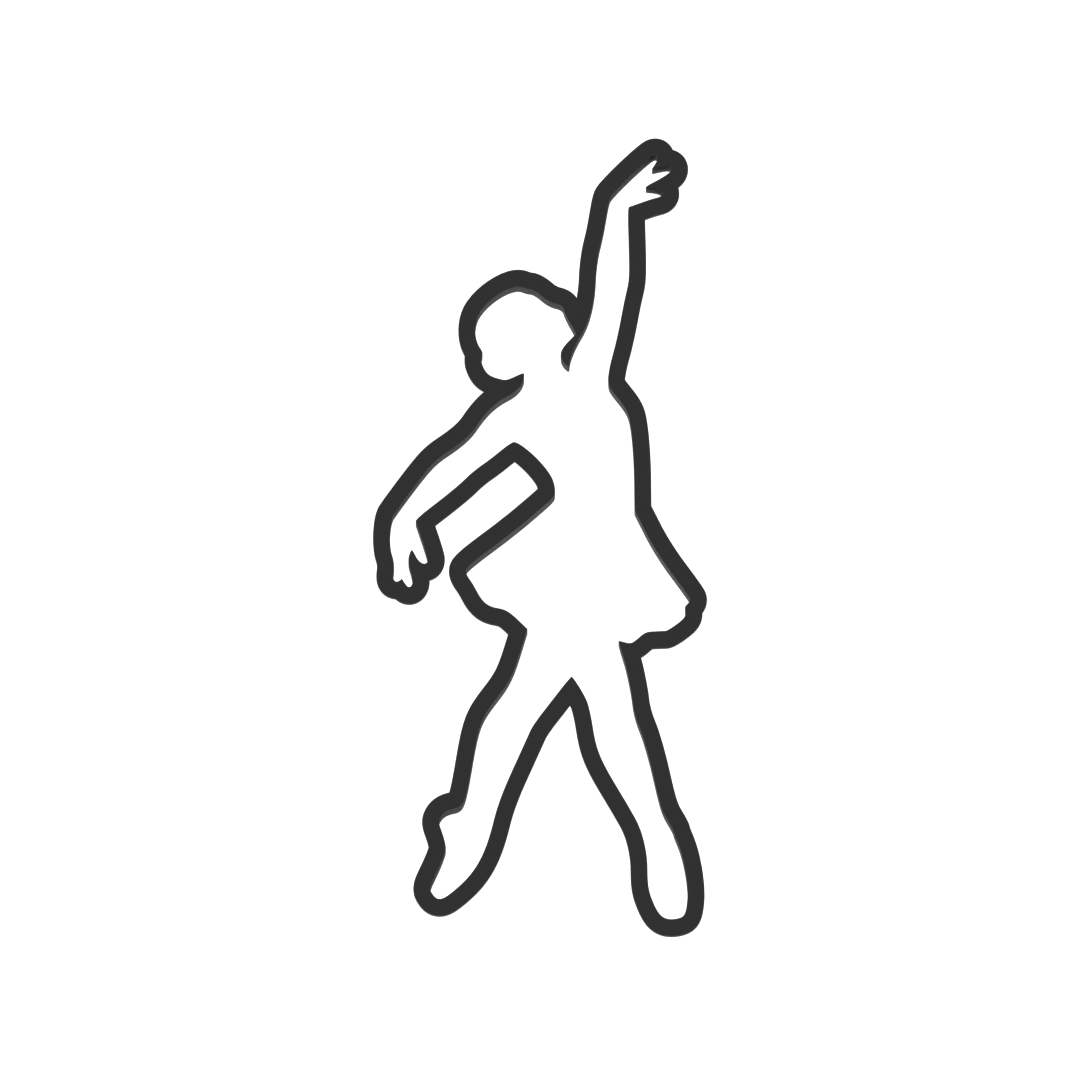 Dance Silhouette Cookie Cutter with Easy Push Design — photo 3