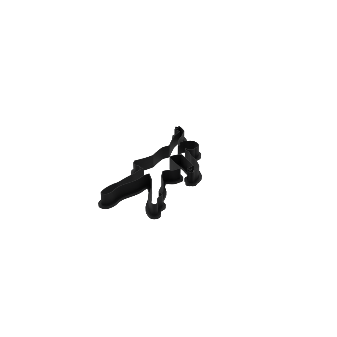 Dance Silhouette Cookie Cutter with Easy Push Design — photo 4