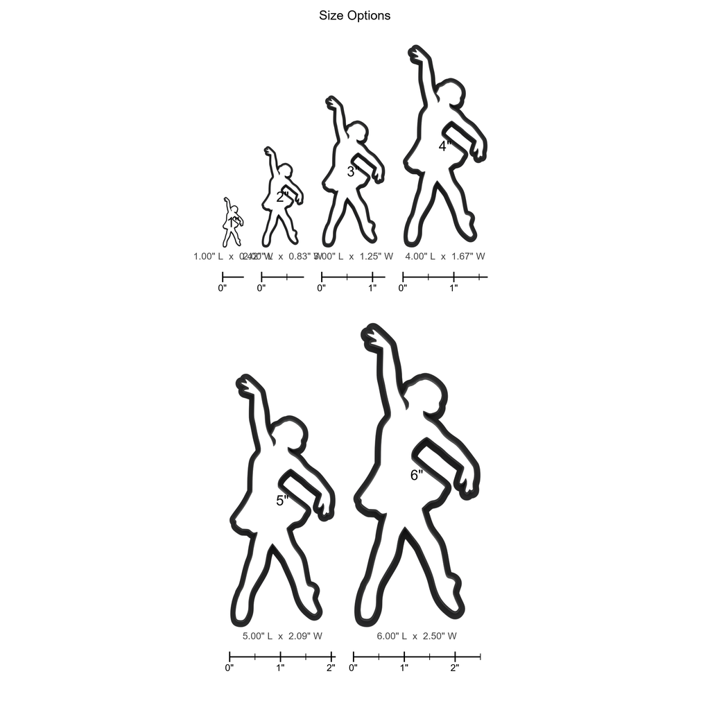 Dance Silhouette Cookie Cutter with Easy Push Design — photo 5