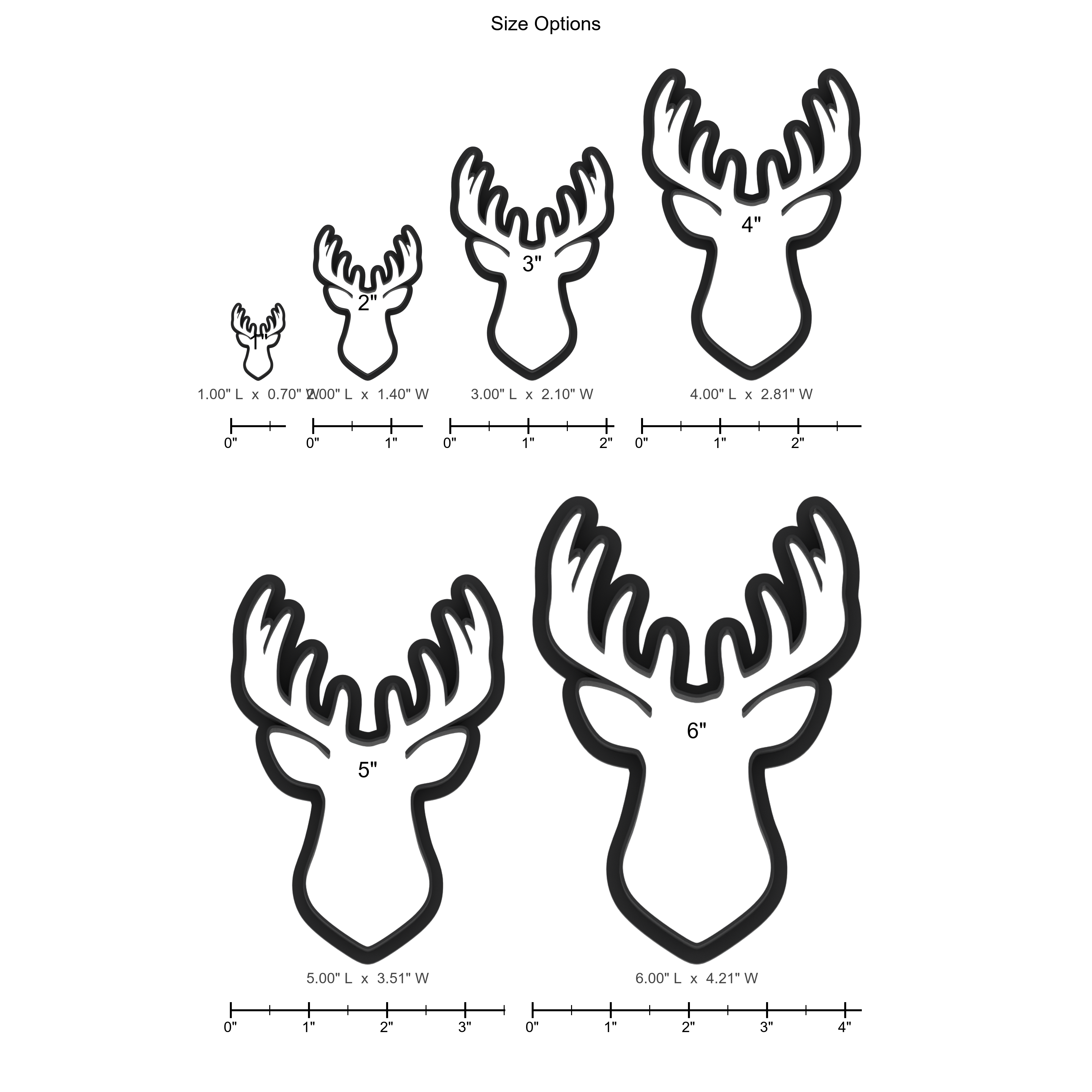 Deer Head Cookie Cutter with Easy Push Design — photo 5