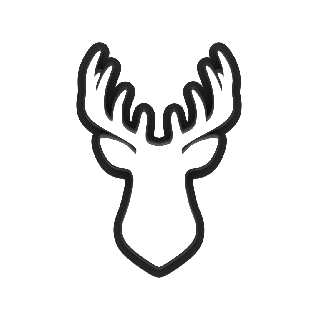 Deer Head Cookie Cutter with Easy Push Design — photo 6