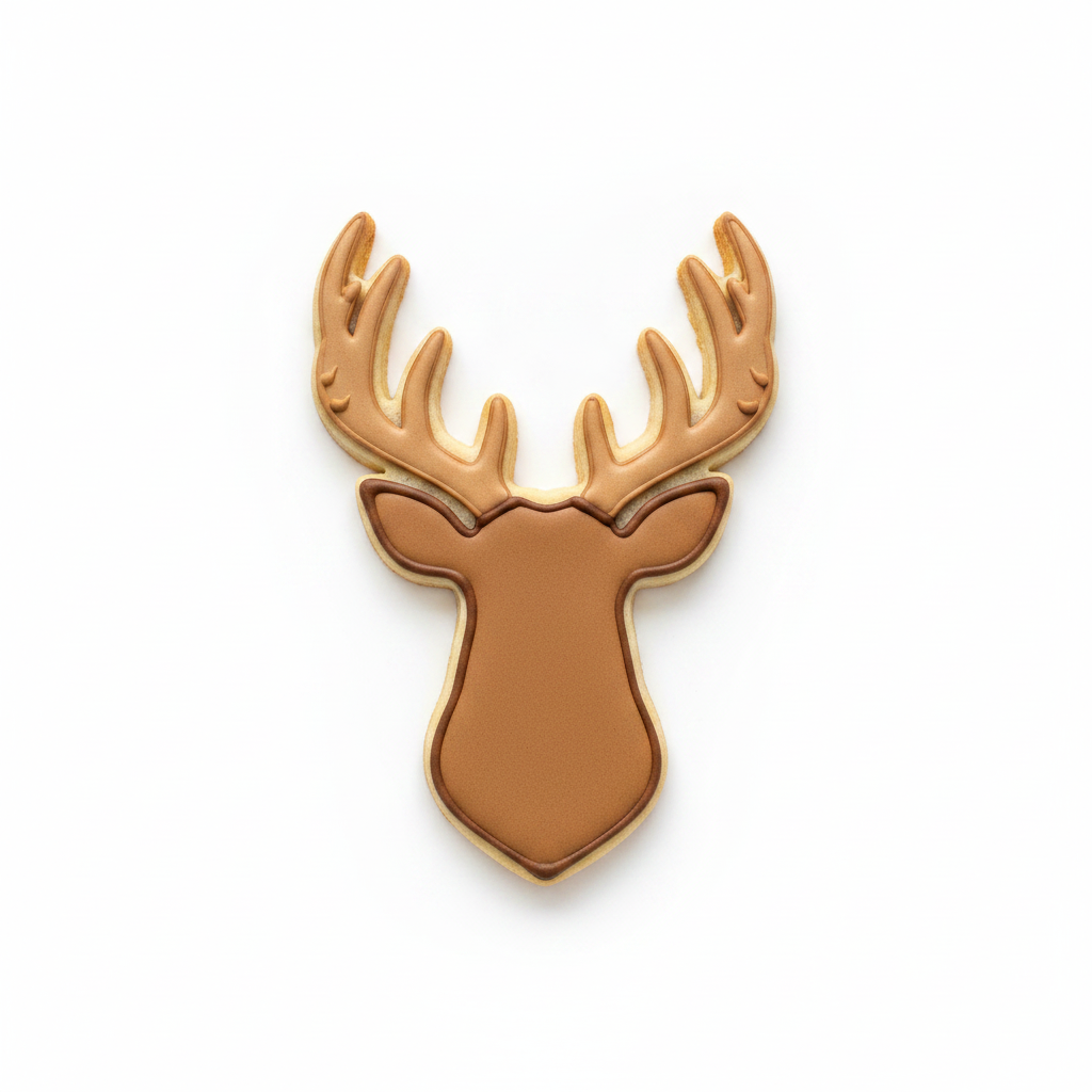 Deer Head Cookie Cutter with Easy Push Design — photo 2