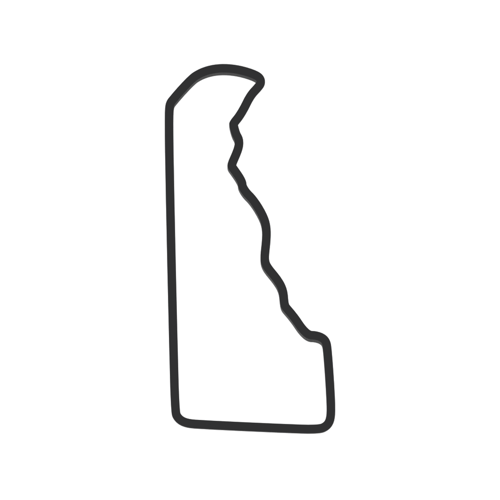 Delaware State Cookie Cutter with Easy Push Design — photo 3