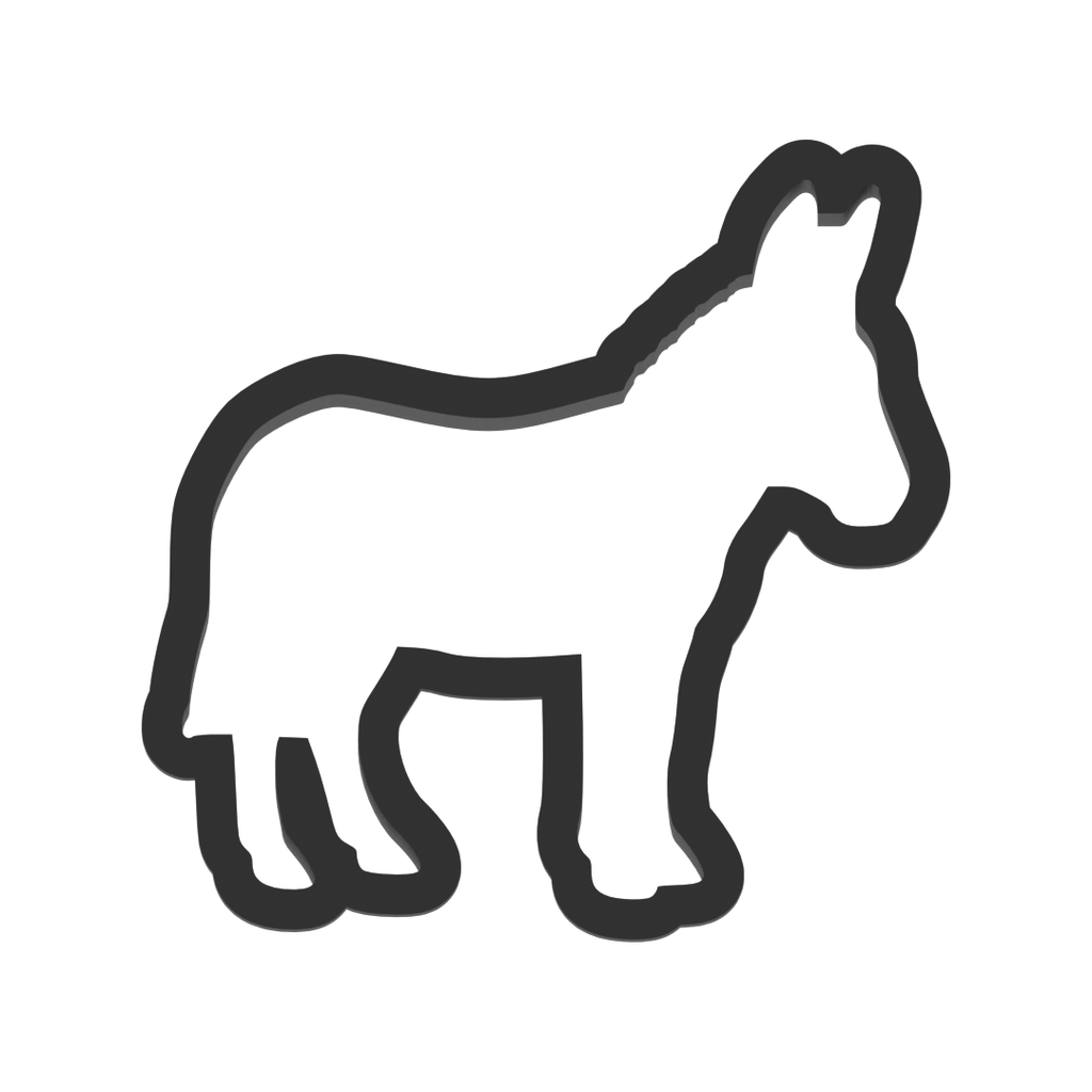 Democratic Donkey Cookie Cutter with Easy Push Design — photo 3