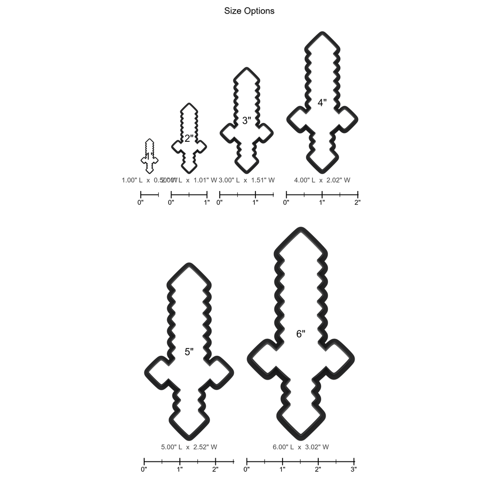 Diamond Sword Cookie Cutter with Easy Push Design — photo 5