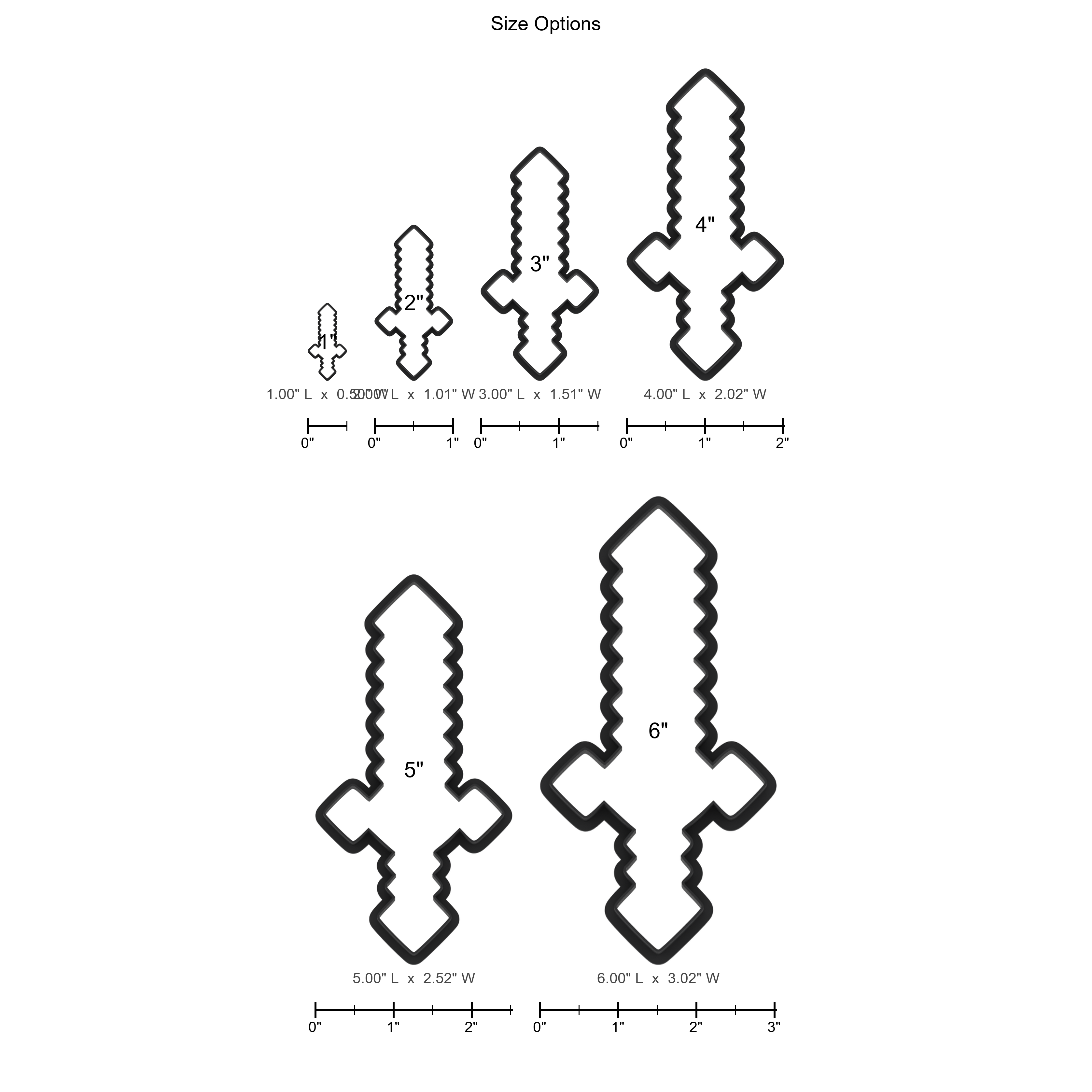 Diamond Sword Cookie Cutter with Easy Push Design — photo 5