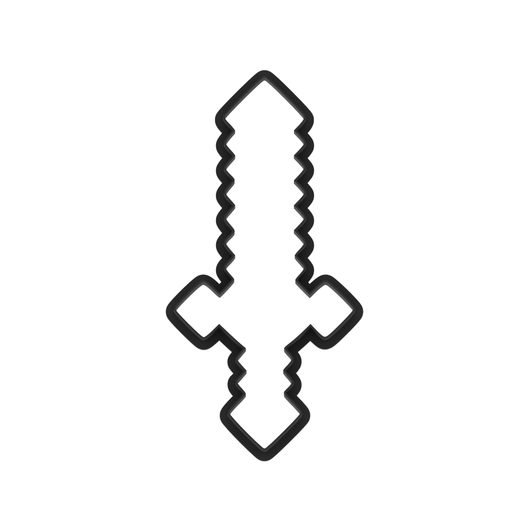 Diamond Sword Cookie Cutter with Easy Push Design — photo 6