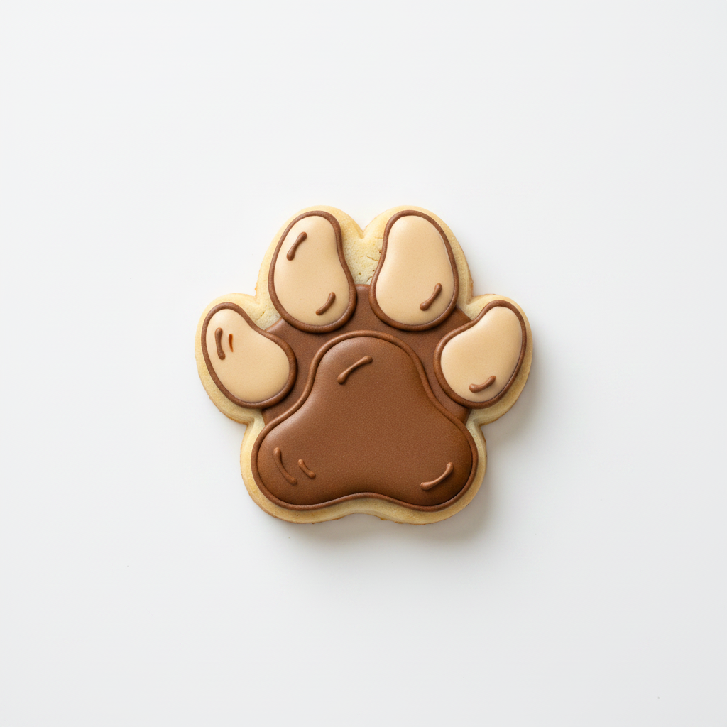 Dog Paw Cookie Cutter with Easy Push Design — photo 2