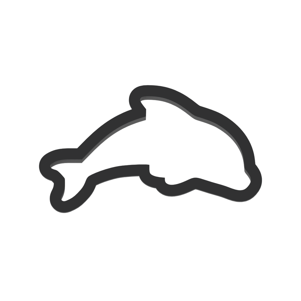 Dolphin Cookie Cutter with Easy Push Design — photo 3