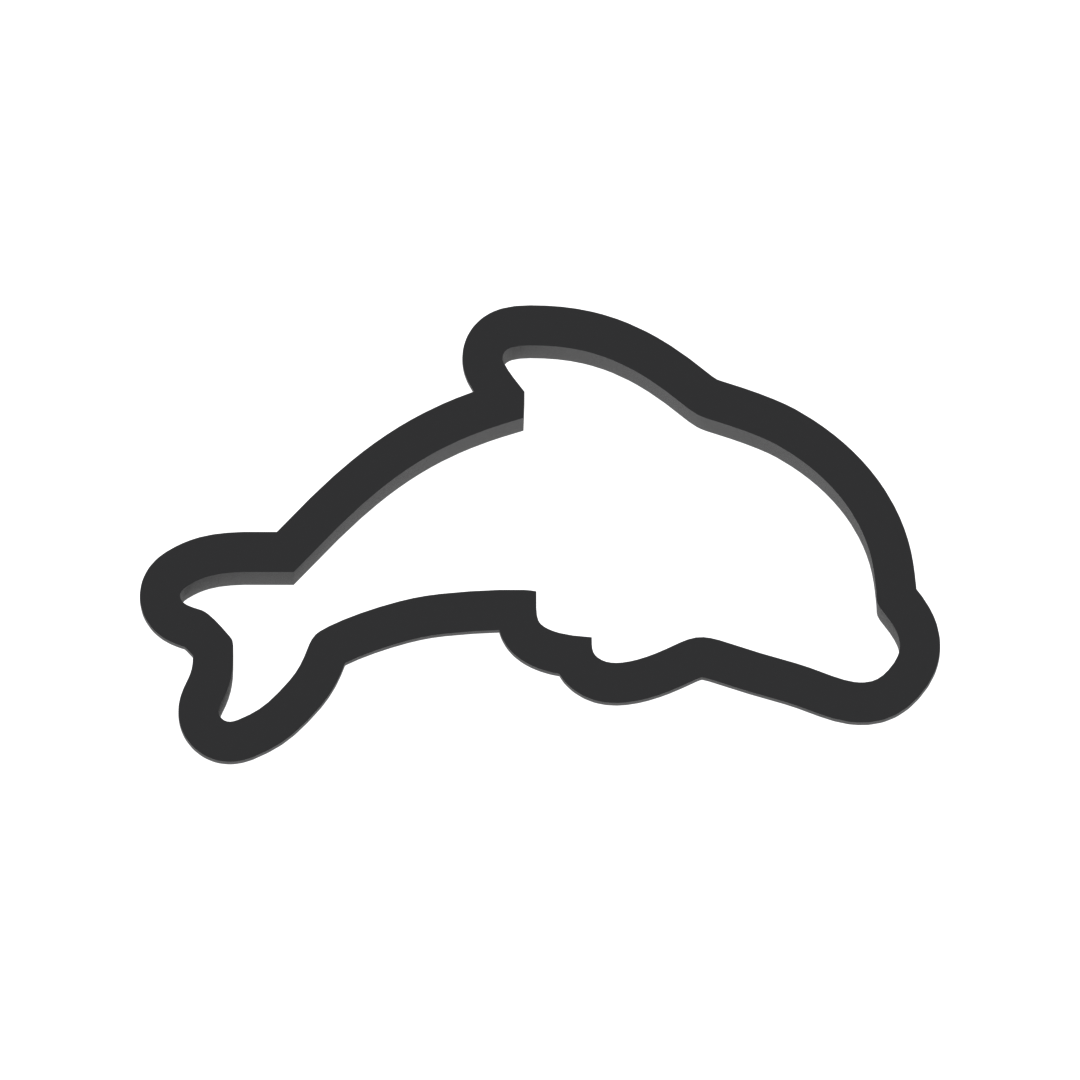 Dolphin Cookie Cutter with Easy Push Design — photo 3