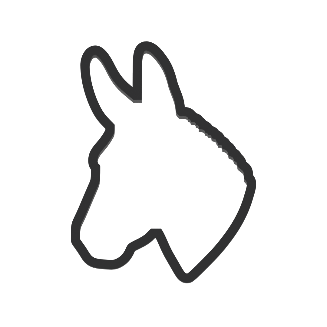 Donkey Head Cookie Cutter with Easy Push Design — photo 3