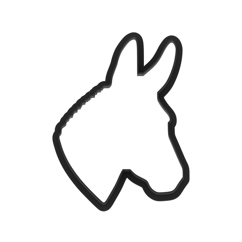 Donkey Head Cookie Cutter with Easy Push Design — photo 5