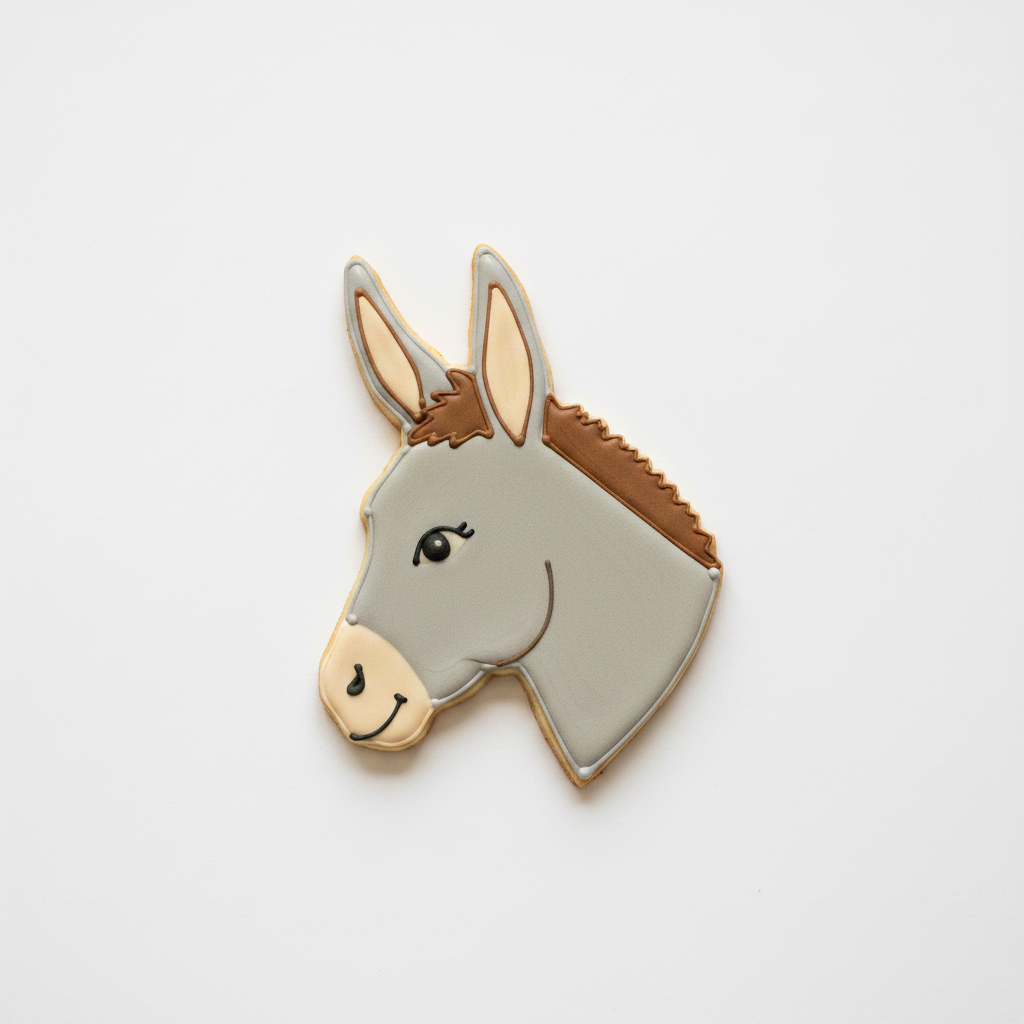 Donkey Head Cookie Cutter with Easy Push Design — photo 2