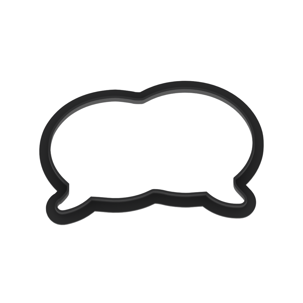 Double Speech Bubble Cookie Cutter with Easy Push Design — photo 5