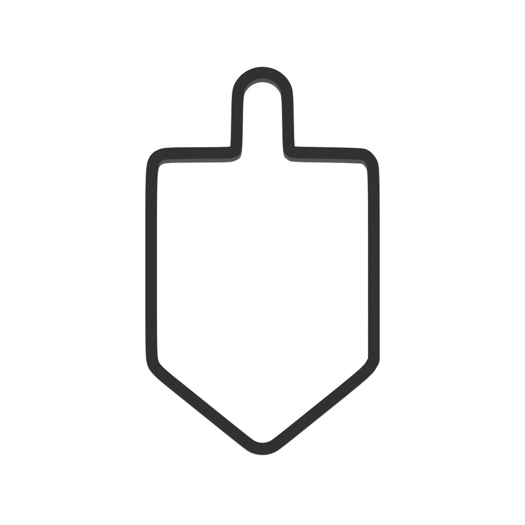 Dreidel Cookie Cutter with Easy Push Design — photo 3