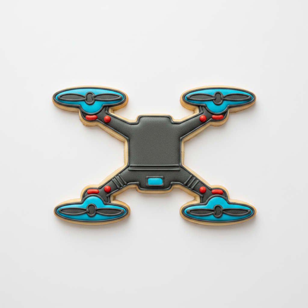 Drone Cookie Cutter with Easy Push Design — photo 2