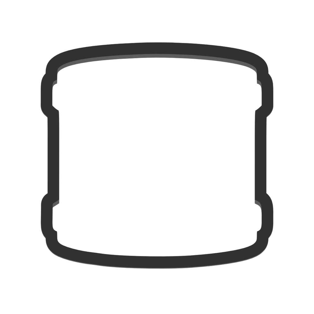 Drum Cookie Cutter with Easy Push Design — photo 3