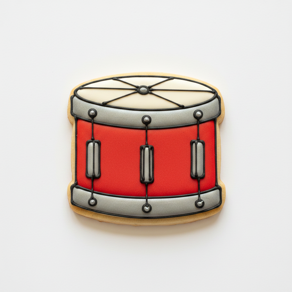 Drum Cookie Cutter with Easy Push Design — photo 2