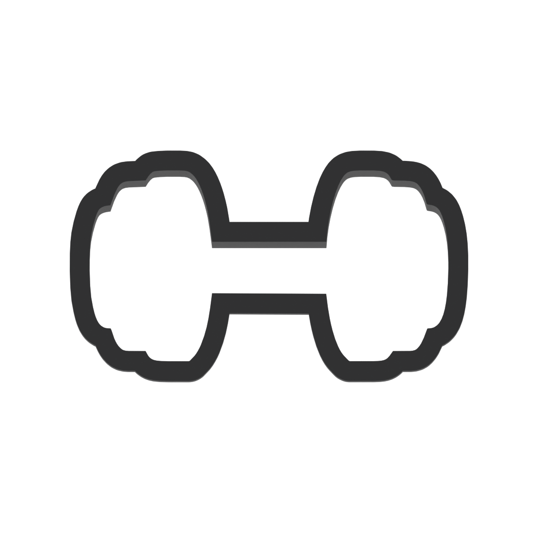 Dumbbells Cookie Cutter with Easy Push Design — photo 3