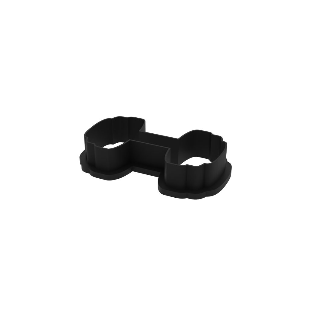 Dumbbells Cookie Cutter with Easy Push Design — photo 4