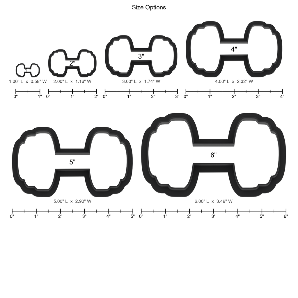 Dumbbells Cookie Cutter with Easy Push Design — photo 5