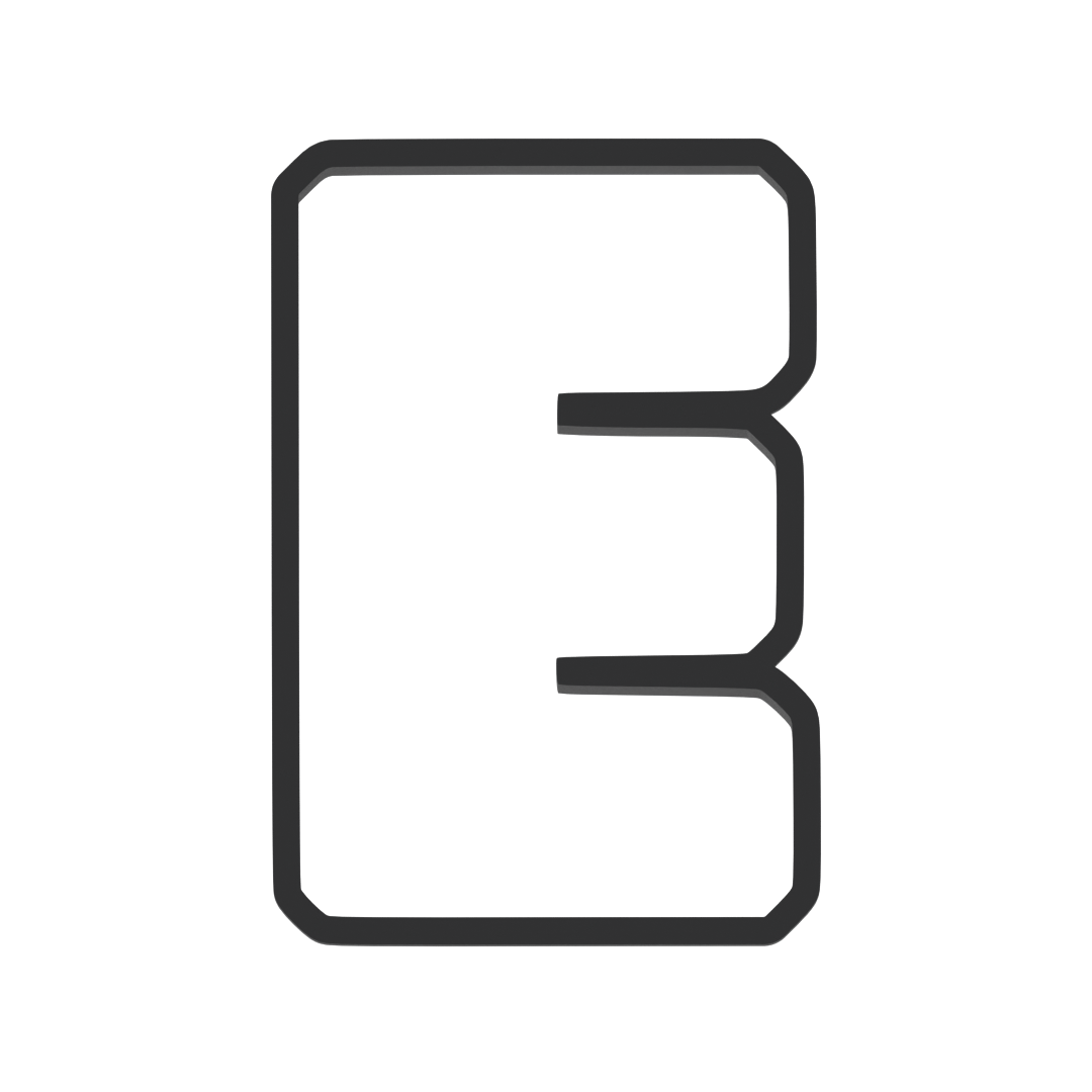 E Capital Block Letter Cookie Cutter with Easy Push Design — photo 3