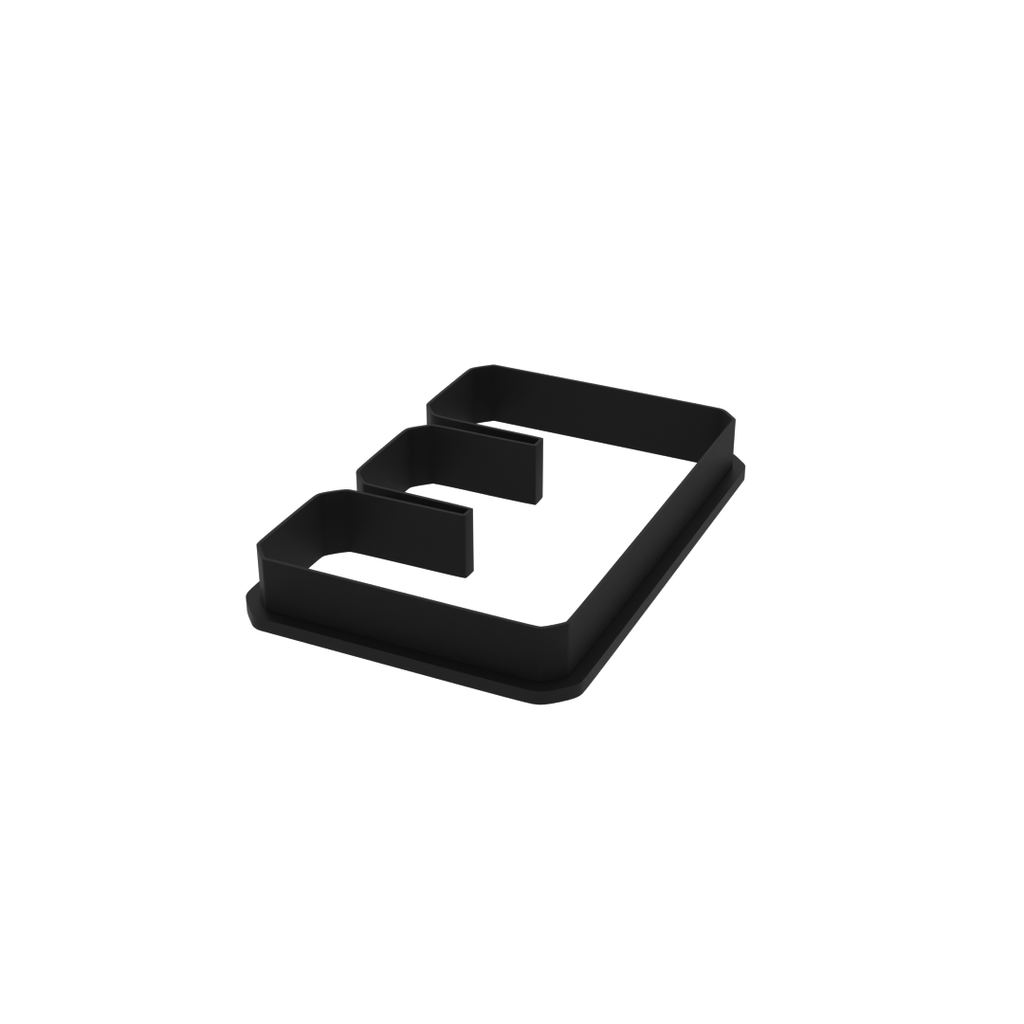 E Capital Block Letter Cookie Cutter with Easy Push Design — photo 4