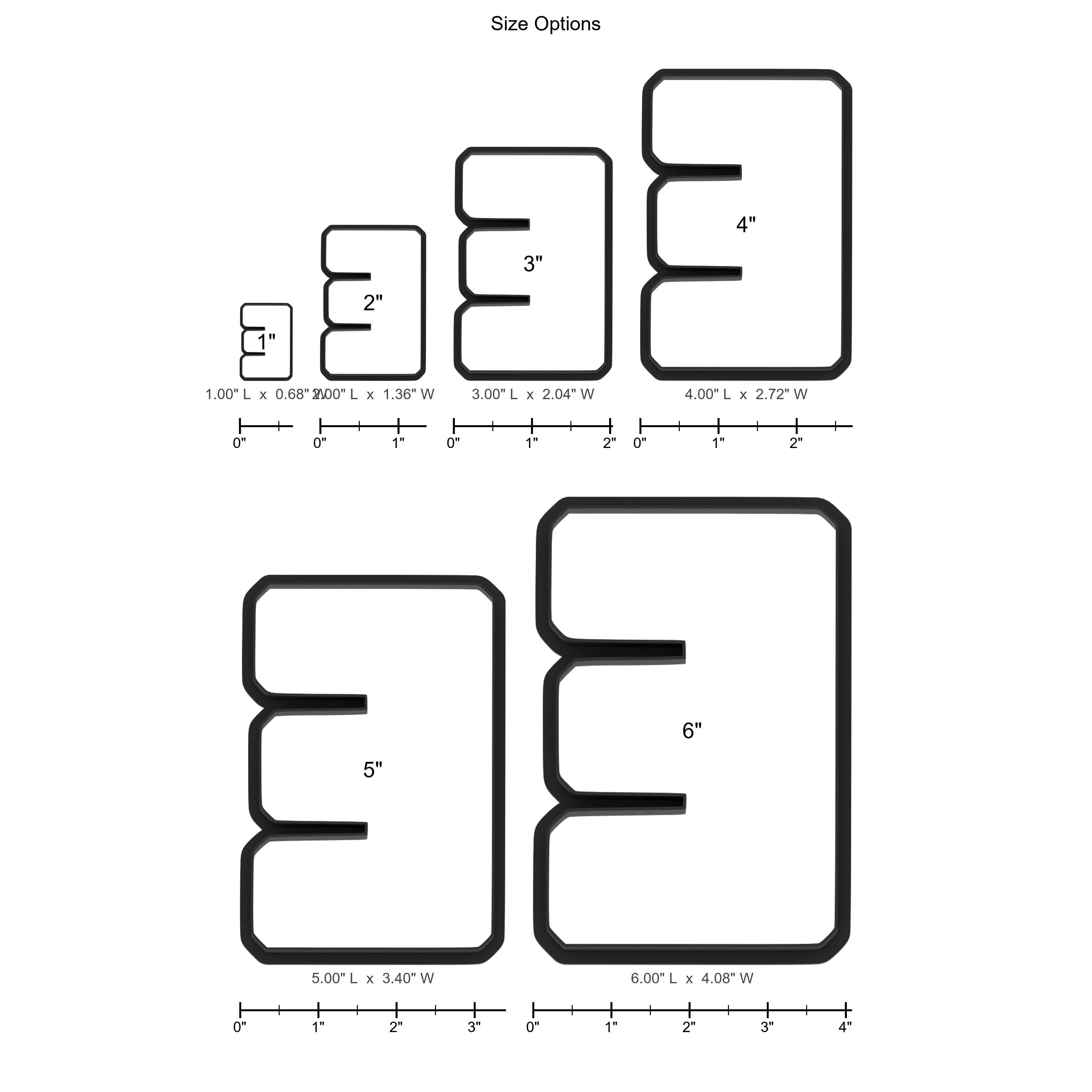 E Capital Block Letter Cookie Cutter with Easy Push Design — photo 5