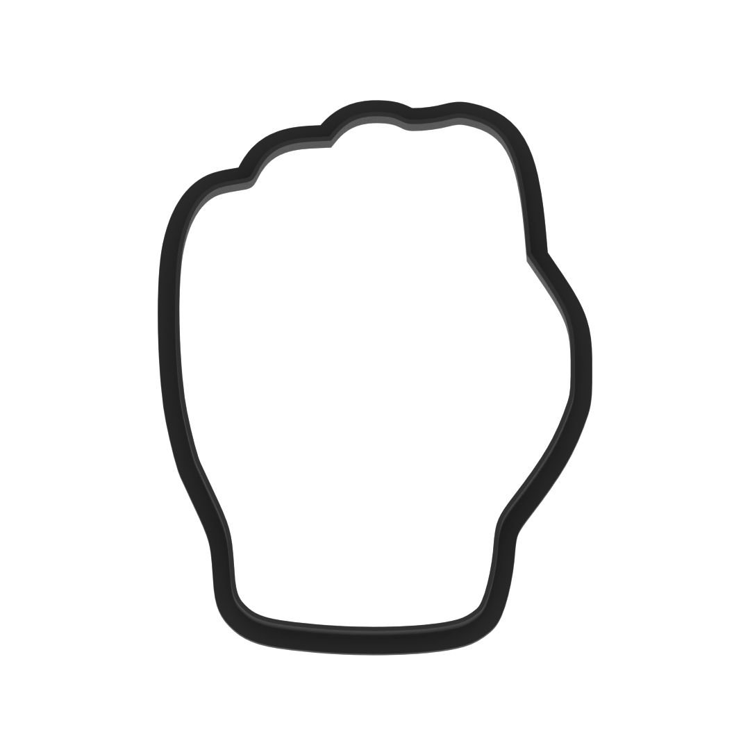 E Sign Language Cookie Cutter with Easy Push Design — photo 5
