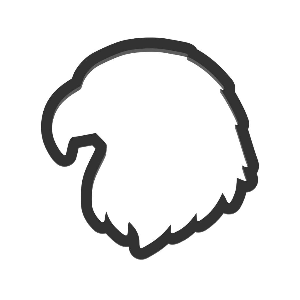 Eagle Head Cookie Cutter with Easy Push Design — photo 3
