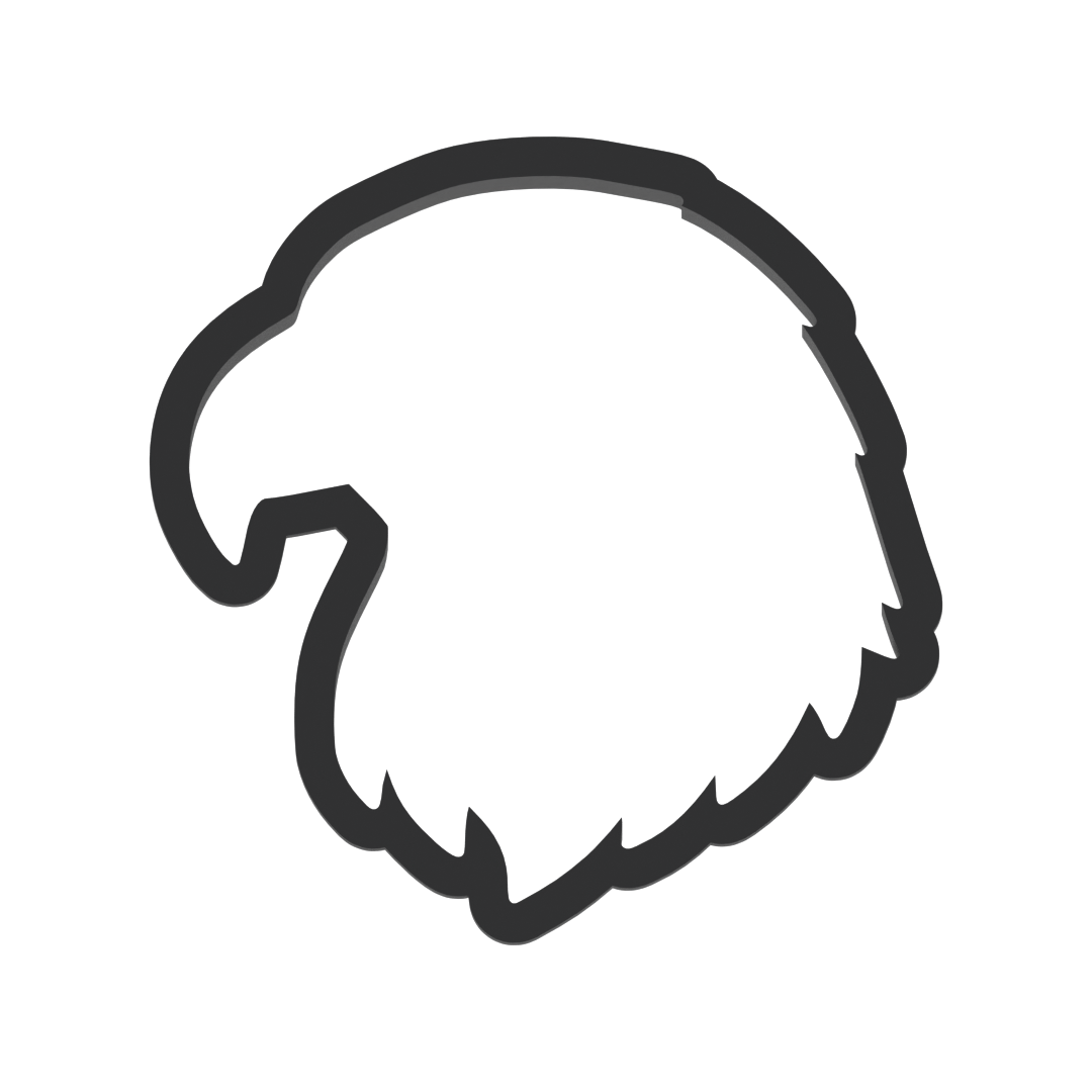 Eagle Head Cookie Cutter with Easy Push Design — photo 3