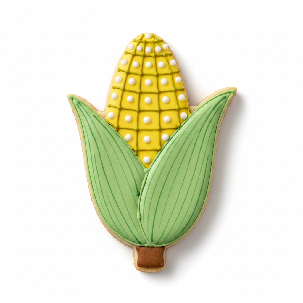 Ear Of Sweet Corn Cookie Cutter with Easy Push Design — photo 2