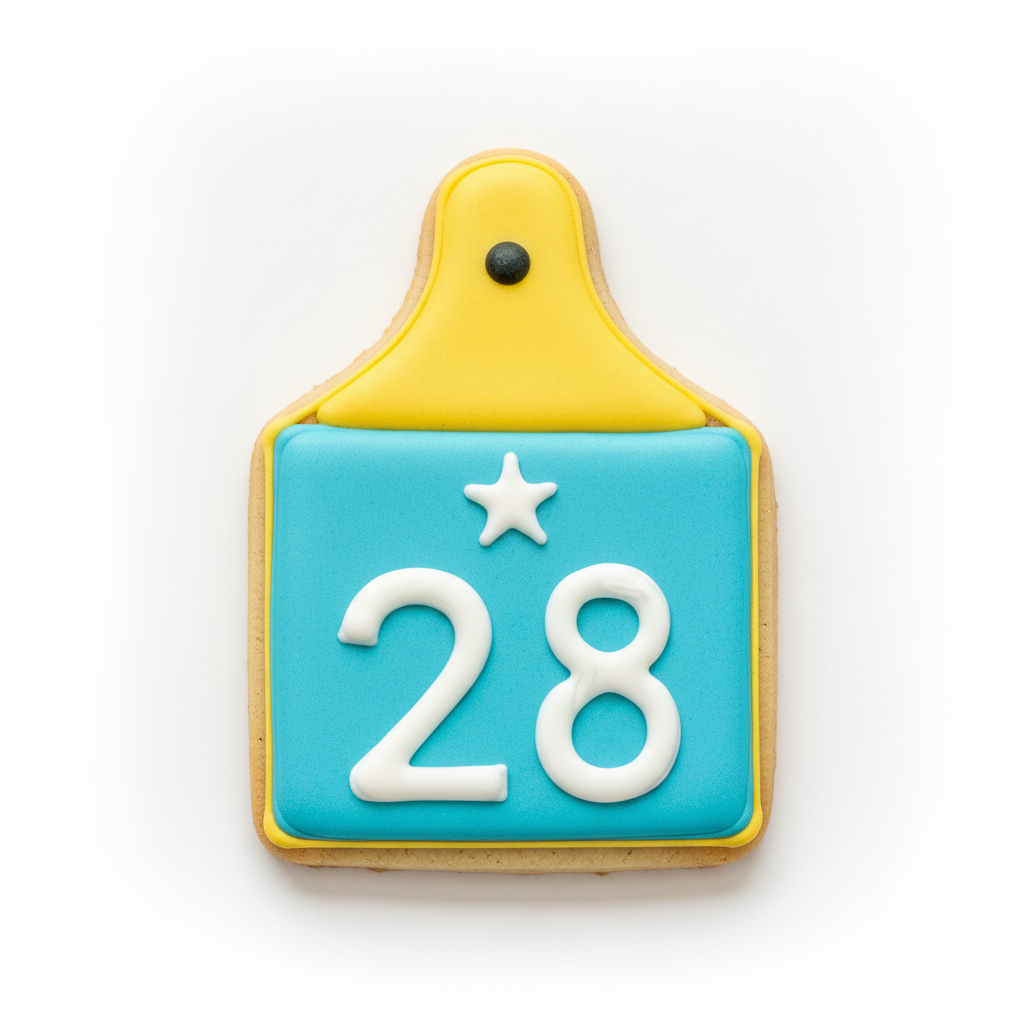 Ear Tag Cookie Cutter with Easy Push Design — photo 2