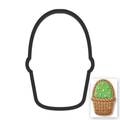 Easter Basket Cookie Cutter with Easy Push Design — main photo