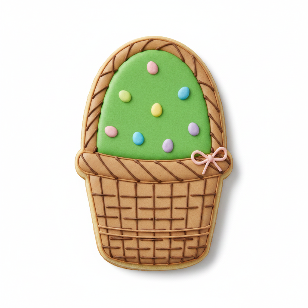 Easter Basket Cookie Cutter with Easy Push Design — photo 2