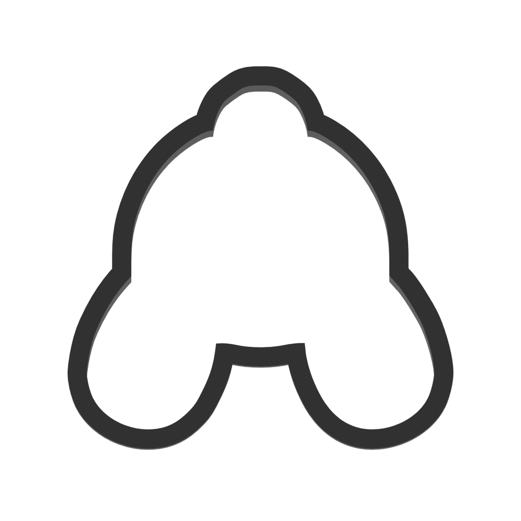 Easter Bunny Rabbit Butt Cookie Cutter with Easy Push Design — photo 3