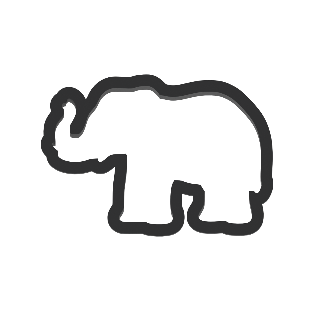 Elephant Cookie Cutter with Easy Push Design — photo 3