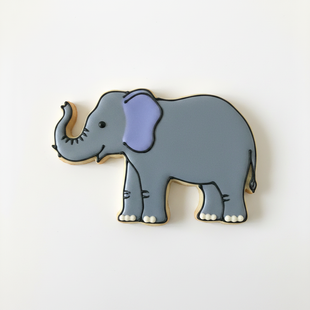 Elephant Cookie Cutter with Easy Push Design — photo 2