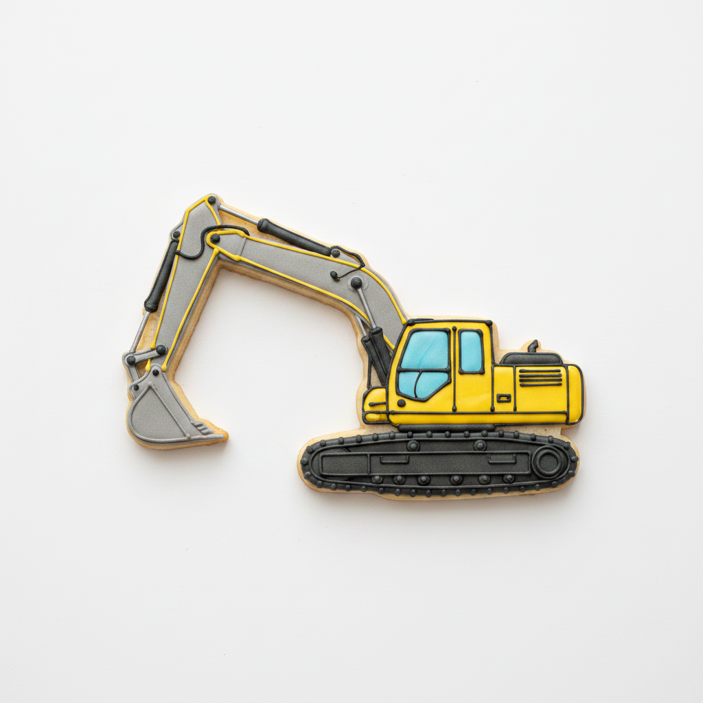 Excavator Cookie Cutter with Easy Push Design — photo 2