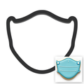 Face Mask Cookie Cutter with Easy Push Design — main photo