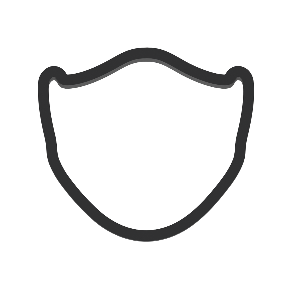 Face Mask Cookie Cutter with Easy Push Design — photo 3