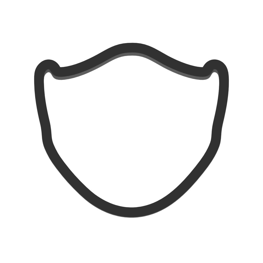 Face Mask Cookie Cutter with Easy Push Design — photo 3
