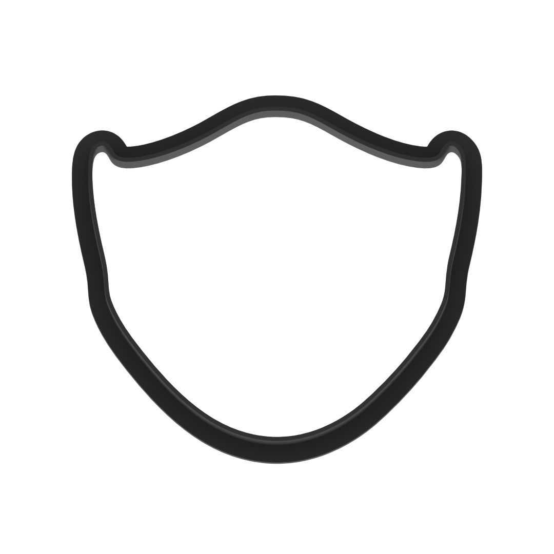 Face Mask Cookie Cutter with Easy Push Design — photo 5