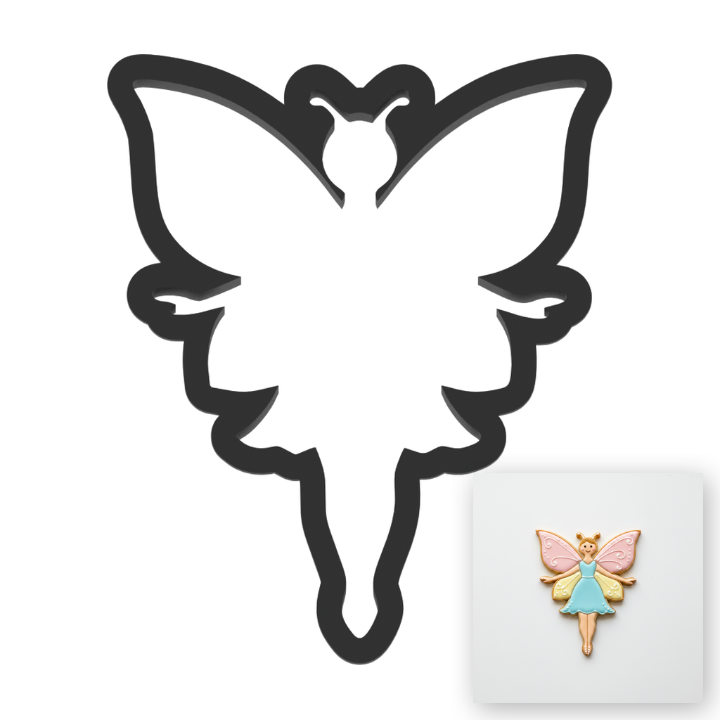 Fairy Cookie Cutter with Easy Push Design — main photo