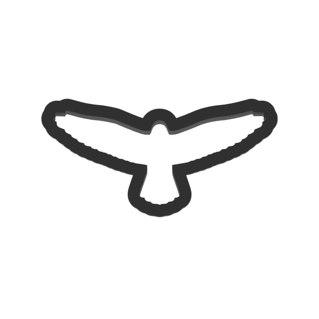 Falcon Cookie Cutter with Easy Push Design — photo 3