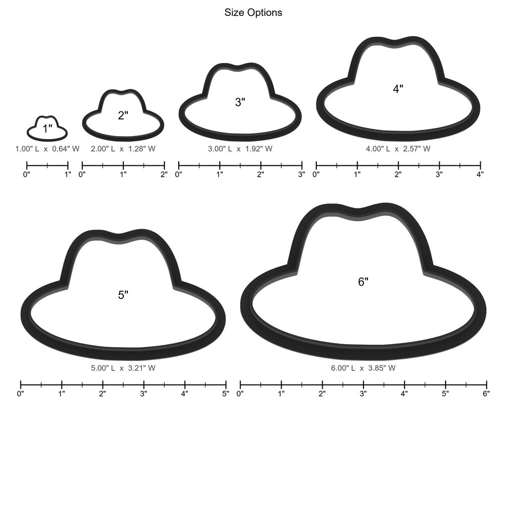 Fedora Cookie Cutter with Easy Push Design — photo 5