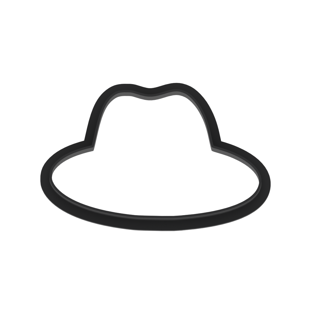 Fedora Cookie Cutter with Easy Push Design — photo 6