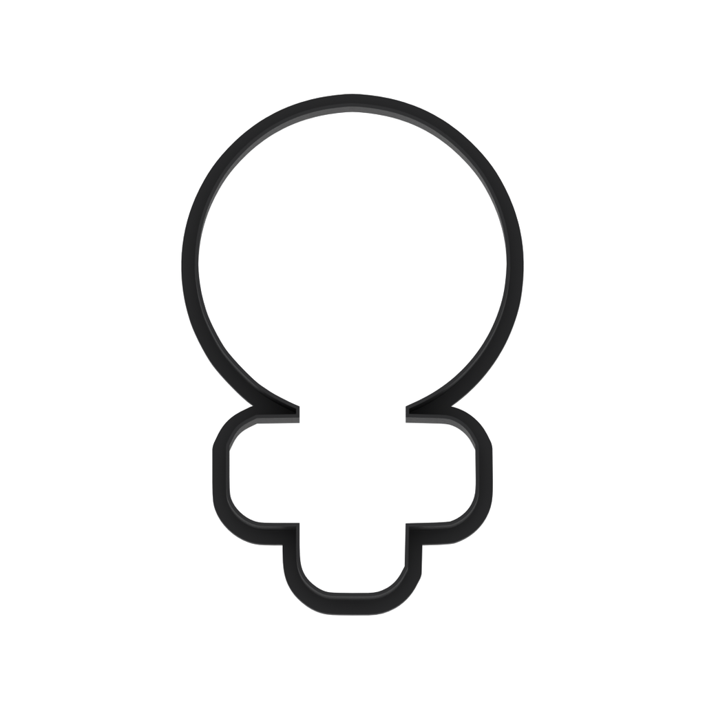 Female Icon Cookie Cutter with Easy Push Design — photo 5