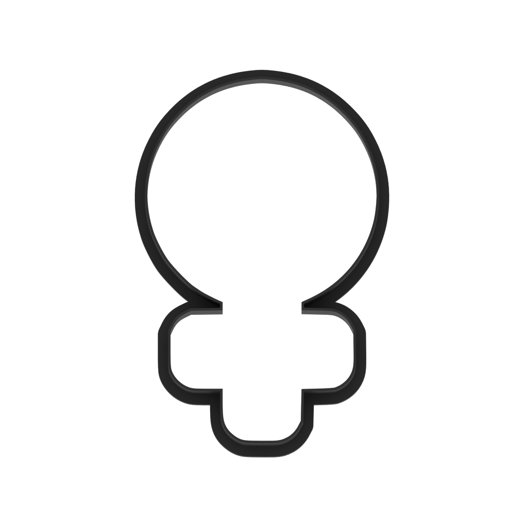 Female Icon Cookie Cutter with Easy Push Design — photo 5